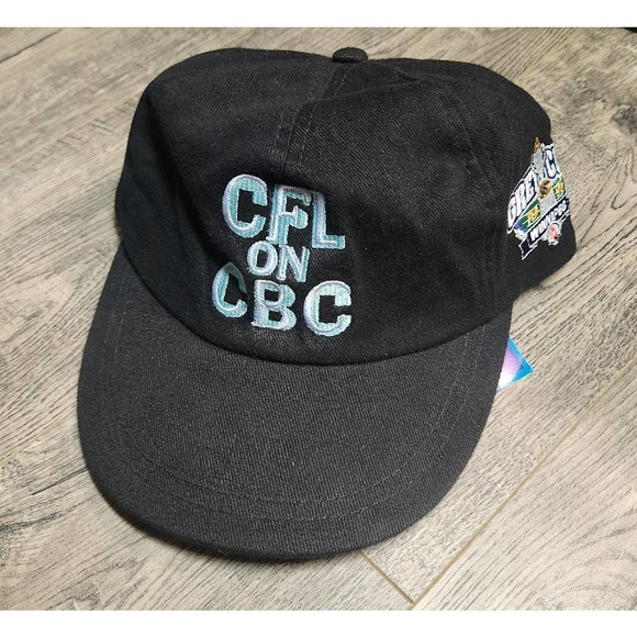 NWT New Vintage 90s 1998 Canadian Football League CFL on CBC Strap Back Hat Cap - Picture 1 of 7